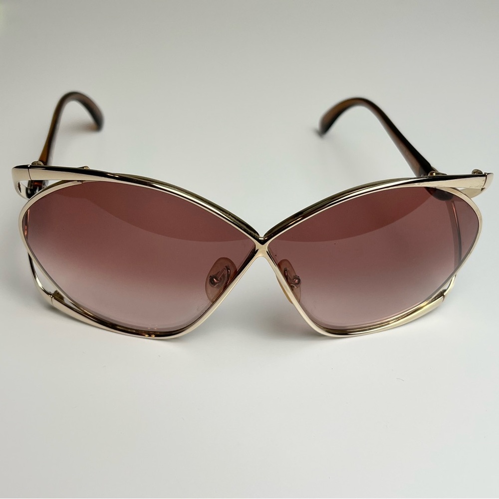 Christian Dior Butterfly Gold Sunglasses